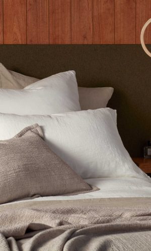 Cream 100% Linen Housewife Pillowcase