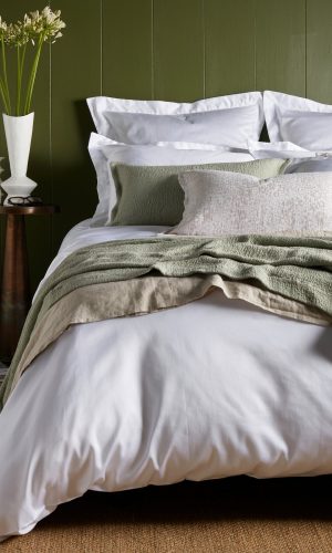 White Luxury 600 Thread  100% Cotton Duvet Cover