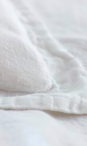 White 100% Linen Oxford Pillowcase